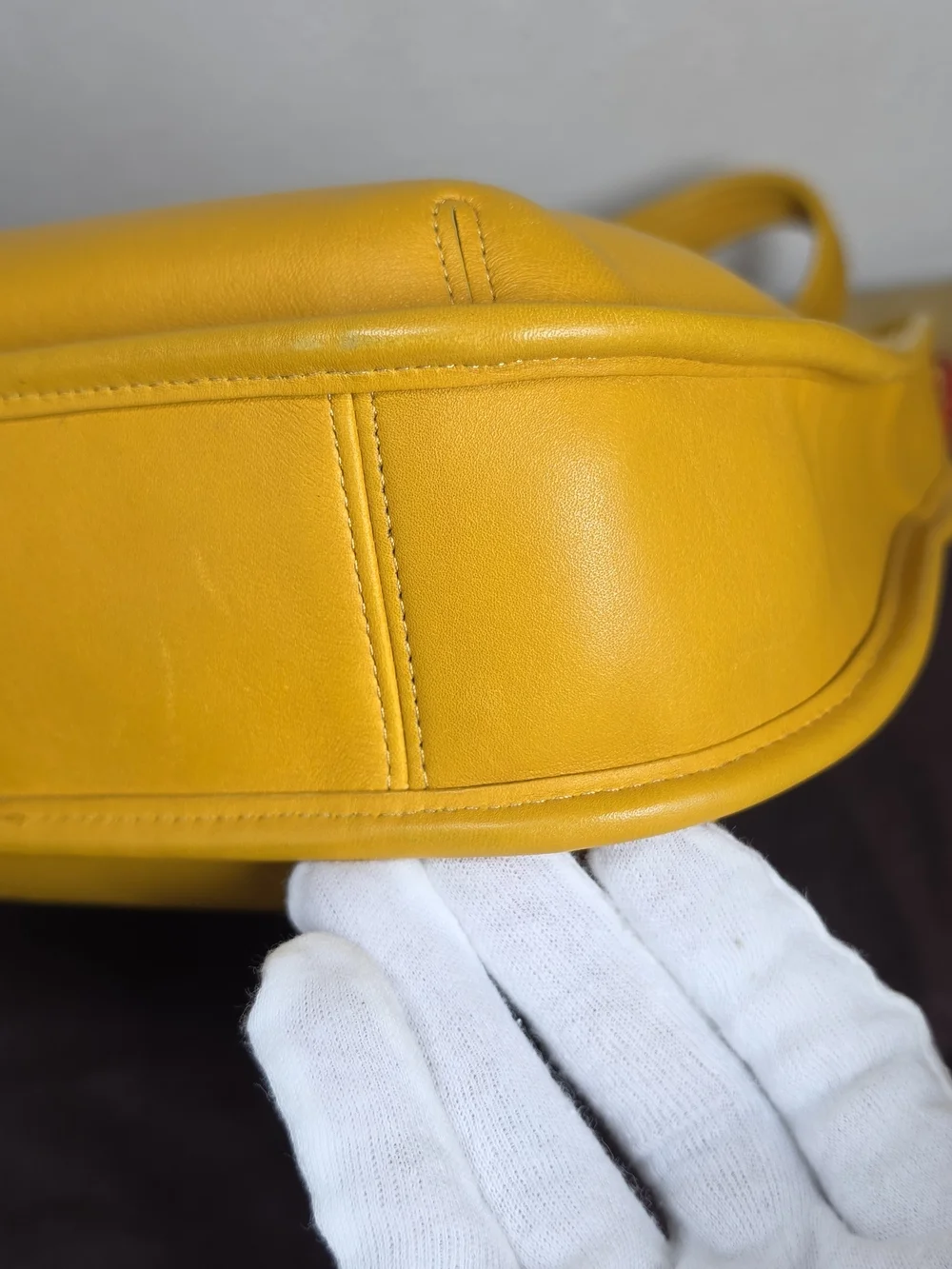 Vintage Coach 9047 Ergo Compartment Bag — Rare Yellow